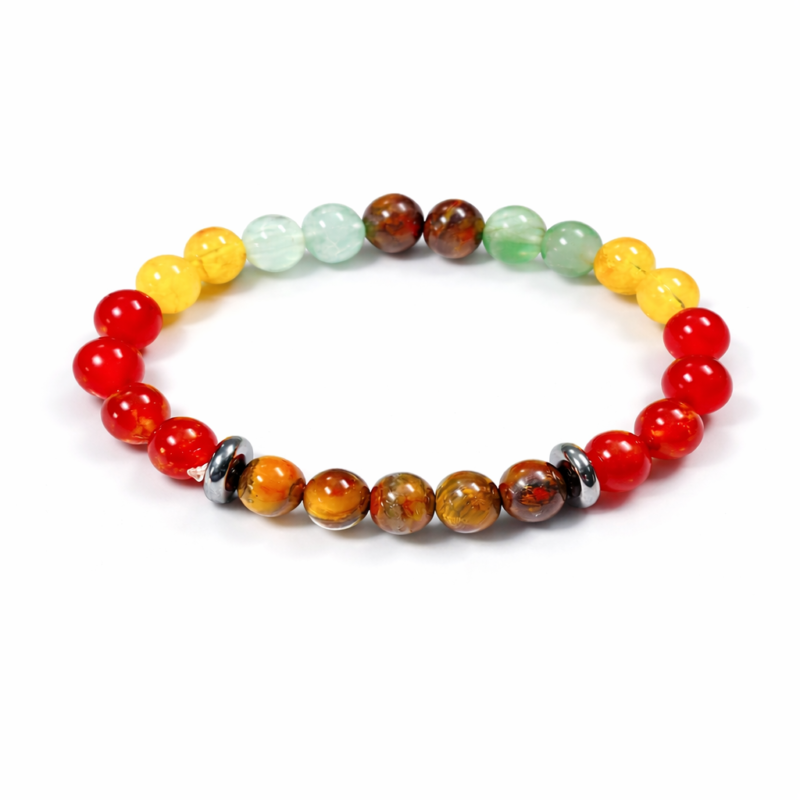 Leo (Singh Rashi) Bracelet – Natural Chakra Stones for Strength & Balance   सिंह राशि ब्रेसलेट