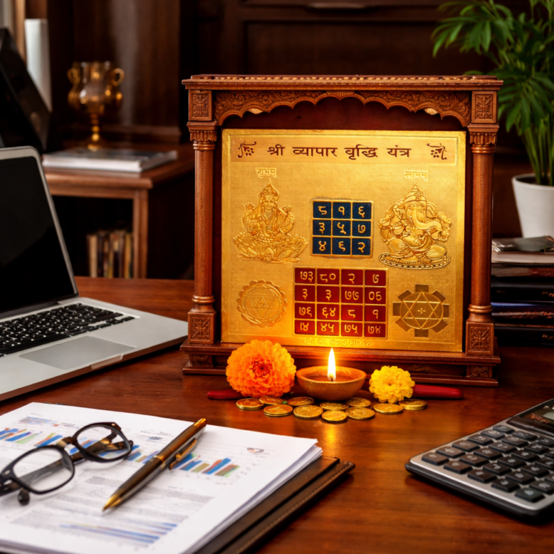 🪔 Vyapar Vriddhi Yantra – Business Growth & Wealth Attraction Yantra
