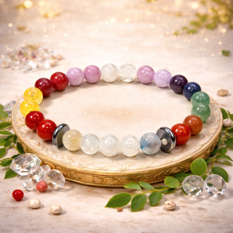 Gemini (Mithun Rashi) Bracelet – Natural Gemstones for Confidence, Prosperity & Balance
