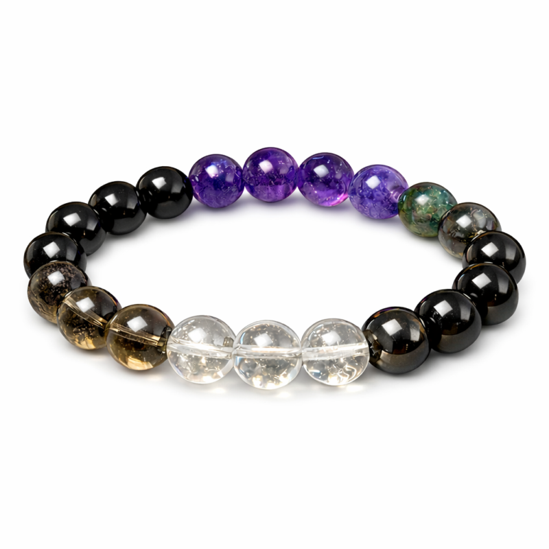 Shani Mahadasha & Sade Satti Protection Bracelet – Powerful Aura Shield & Emotional Balance   शनि महादशा एवं साढ़े साती प्रोटेक्शन ब्रेसलेट – शक्तिशाली आभा रक्षा और भावनात्मक संतुलन