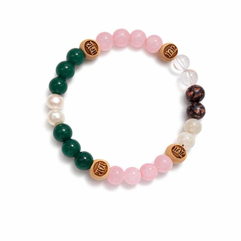 Shri Radhika (Shri Radha) Prem Bracelet – Love, Emotional Healing & Positive Energy Crystal Bracelet 💖 श्री राधिका प्रेम ब्रेसलेट – प्रेम, शांति और सकारात्मक ऊर्जा के लिए