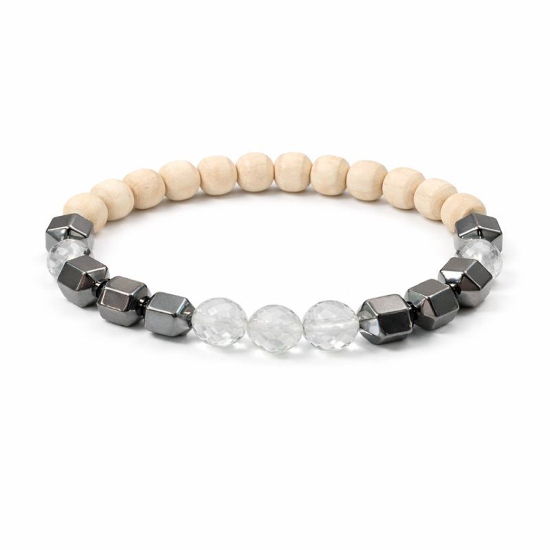 Trishakti Tulsi Energy Bracelet – Divine Protection, Stability & Cleansing   त्रिशक्ति तुलसी एनर्जी ब्रेसलेट – दिव्य रक्षा, स्थिरता और शुद्धि