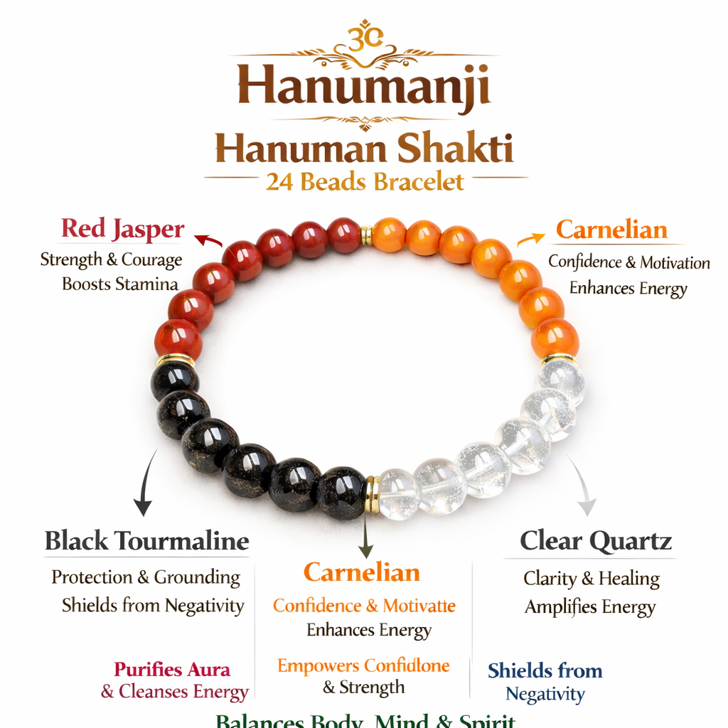 Hanuman Shakti 24 Beads Bracelet - Image 4