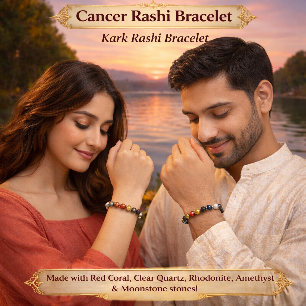 Cancer Rashi Bracelet – Natural Gemstones - Image 2