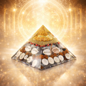 Shree Yantra Wealth Pyramid front view