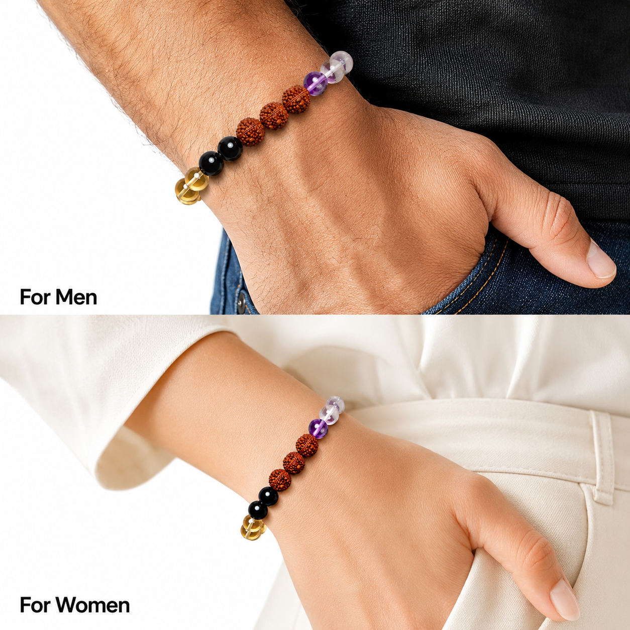 Mahamrityunjaya Rudraksha bracelet for men