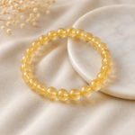 Citrine Bracelet – Natural 8mm Gemstone Bracelet for Positivity