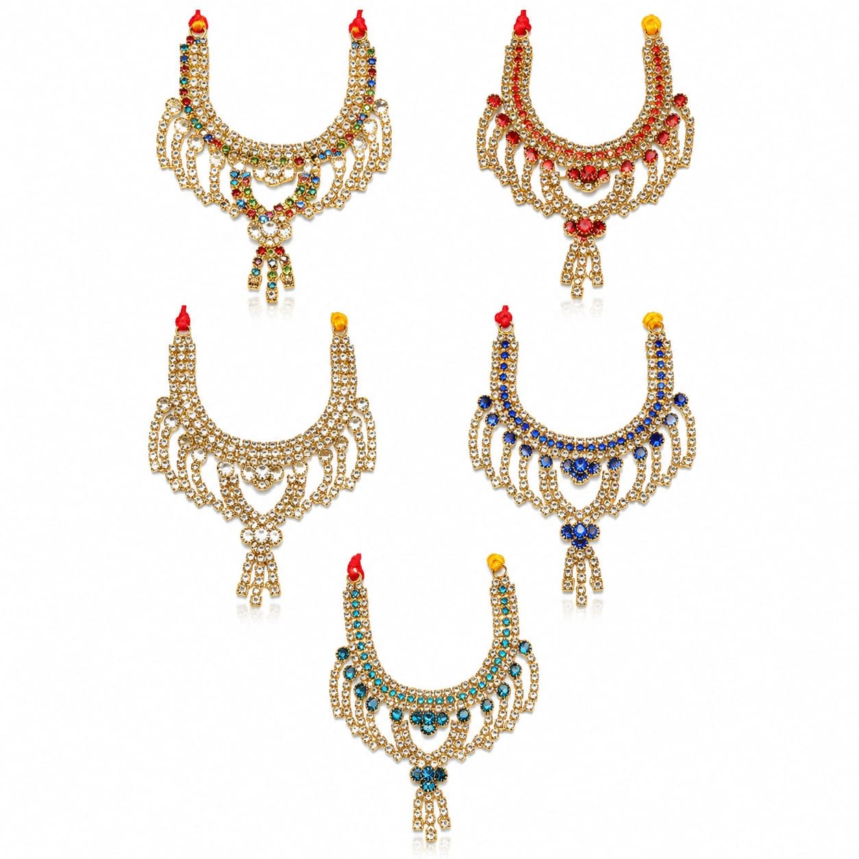 Laddu Gopal Jhalar Necklace Set Pack of 5