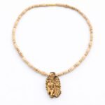 Tulsi Kanthi Mala with Shri Radha Krishna wooden pendant