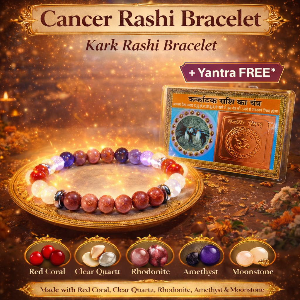 Cancer Rashi Bracelet – Natural Gemstones - Image 4