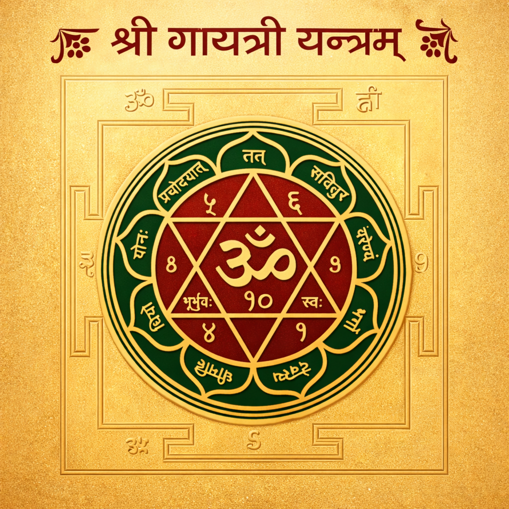 Shri Gayatri Yantra 3 Inch