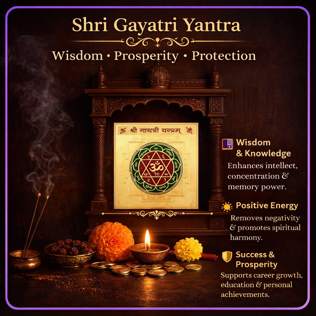 Shri Gayatri Yantra Spiritual Decor